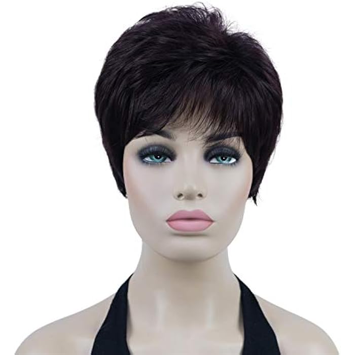 DILLARDS Lydell 6 Short Straight Women Wigs With Bangs Layered Natural Heat Resistant Synthetic Wigs (2Sp99T) - Image 4